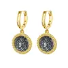 Pendientes de plata tailandesa de lujo al por mayor, monedas antiguas S925, pendientes de plata de ley, pendientes de joyería étnica de alta gama de nicho