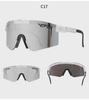 Gafas de sol de color víbora de fosos para venta al por mayor, gafas nuevas para ciclismo de carretera, gafas de sol a prueba de viento para deportes al aire libre