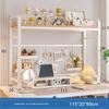 Estante de Mesa Estante Multicamadas Mesa de Computador Mesa Prateleira Rack de Armazenamento Adequado para Dormitórios Estudantis