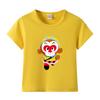 Camiseta de manga corta para niño Sun Wukong algodón verano nueva niños guapo fondo manga media camiseta marea una generación de cabello