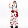 Disfraces de Jazz para Niñas en Verano, Atuendos de Jazz para Actuación Infantil, Ropa de Street Dance de Moda para Niñas Frescas y con Estilo, Actuación en Escenario
