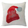 Venta Caliente Transfronteriza Lino Nueva Almohada Funda de Almohada de Halloween Serie Navideña Sofá Coche Almohada Funda de Almohada