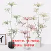 Plantas Verdes Artificiales Nandina Domestica Maceta Plantas Artificiales Lujo Ligero Sala de Estar Interior Decoración de Suelo Flores Plantas Biónicas Grandes
