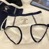 "Menina Cheia de Energia" Urso Macio de Algodão Roupa Íntima Feminina Estilo Britânico, Cuecas 100% Algodão para Meninas