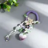 Colgante Original de Bolso de Cerámica Hecho a Mano de Yuan Xiaohong, Adorno de Borla Tejida con Cuerda de Jingdezhen, Accesorio de Bolso Artístico de Nicho