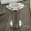 Mangueira de Metal Revestida com Flúor Fornecida pelo Fabricante Tubo Corrugado Revestido com PTFE Mangueira com Flange Resistente à Corrosão e à Prova de Ácido-Alcalino