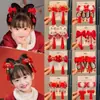 Acessórios de Cabelo Estilo Chinês Dinastia Han 2025 Novo Laço com Franja para Meninas Presilha de Cabelo Estilo Antigo Presilha de Cabelo Fofa para Menininhas