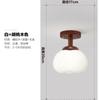 Nova luminária de corredor estilo chinês luminária de teto LED de madeira nórdica luminária simples para hall de entrada closet varanda