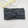 Diadema de punto cruzada retro transfronteriza, diadema ancha para lavarse la cara, accesorio para la cabeza versátil y rejuvenecedor, diadema de punto estilo europeo y americano