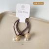 Apertura Simple Ajustable Cuerda para el Cabello con Perla Imitación Banda Elástica Estilo Coreano Alta Elasticidad Duradera Anillo para el Cabello Cuerda para el Cabello Accesorios para el Cabello para Mujeres