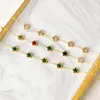 Europa y Estados Unidos tendencia de moda transfronteriza nuevo color estrella circón acero inoxidable chapado en oro pulsera joyería para damas venta al por mayor