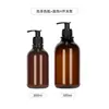 Hotel Brown Desinfetante para Mãos 300ml Garrafa de Plástico para Animal de Estimação 500ml Tipo Pump Loção Gel de Banho Shampoo Garrafa Vazia
