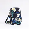 Bolsa diagonal para teléfono móvil al por mayor Nueva Bolsa pequeña para mujer Bolsa de tela para teléfono móvil bolsa vertical para cuello brazo muñeca monedero