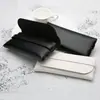 Nuevo Estuche Sencillo de Cuero para Gafas Bolsa Suave de Cuero PVC para Gafas Moda Bolso para Gafas y Cosméticos con Logo Imprimible