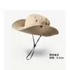 Chapéu de Montanhismo Chapéu de Cowboy Ocidental Chapéu de Pescador Proteção Solar Feminina Outdoor 2024 Novo Chapéu de Sol de Verão Chapéu de Viagem à Prova de Vento Masculino