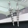20 Espadas Retro de Plata Antigua Mixtas, Espadas de Caballero, Espadas del Oeste, Espadas Largas, Colgantes de Aleación de Zinc, Materiales para Accesorios de Joyería DIY