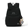 Mochila transfronteriza, mochila de viaje artística y casual para mujer, gran capacidad, color liso, versátil, mochila escolar simple para estudiante universitario