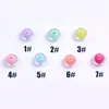 Cuentas de bola de color interior transparente de 8 mm en fabricantes de cuentas suministro directo pulsera mano DIY niños acrílico joyería accesorios