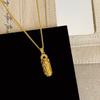 Novo Colar Pingente Diamante Folu Corajoso da Sorte Estilo Chinês Feminino Luxo Leve Elegante Moda Colar Versátil Corrente de Lã