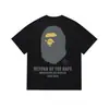 Camiseta estilosa japonesa da marca Ape Kikai Maneki Neko de manga curta para homens e mulheres, adolescentes, moda de rua e campus, camiseta juvenil de manga curta