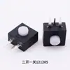 Interruptor de Linterna Venta Directa del Fabricante Botón Kan13 Perilla de Encendido-Apagado Uno a Uno Dos Encendidos Interruptor de Perilla Impermeable 12*12