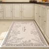 Alfombra especial para cocina de estilo americano, antideslizante, resistente al aceite y al agua, de cuero sintético, impermeable, para inodoro