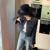 En stock: Chaqueta corta de tweed multicolor estilo francés chic, de alta gama, con botones dorados, inspirada en Chanel, estilo Dongdaemun coreano