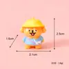 Nova Figurine de Cachorrinho Branco Fofo Acessórios de Decoração DIY Carro Mesa Sacola Surpresa Caixa Surpresa Pequenos Enfeites de Resina