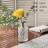 En stock de fábrica Mini Jarrón Vidrio con Relieve Francés Transparente Hidropónico Adornos para Arreglos Florales Botella Fragante Botella Vacía Decorativa