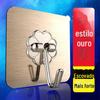 [Venda quente transfronteiriça] adesivo sem costura gancho sem prego adesivo de parafuso porta-retrato azulejo de parede prego de parede gancho pegajoso para pendurar na parede lote