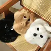 Cachorrinho Fofo Bravo Orelhas Peludas Boina Feminina Inverno Quente Marrom Recheado Versão Grande Boné de Beisebol