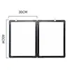 Quadro Branco Magnético Apagável a Seco Tipo A Dobrável Triangular Autoportante Estrutura de Alumínio Quadro de Escrita para Mesa Fabricante Transfronteiriço Personalizado