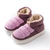 Sapatos de Algodão de Cano Médio/Alto para Outono e Inverno com Cores Contrastantes para Homens e Mulheres, Casais, Uso ao Ar Livre, Pelúcia Quente e Espessados - Amazon Transfronteiriço