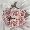 Celebridad de internet 7 cabezas capsicino rosa flor artificial boda hogar decoración suave relieve foto realista decoración transfronteriza
