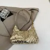 Bolso de Hombro Cruzado de Lentejuelas de Moda 2025 Nuevo Estilo Casual de Verano de Gran Capacidad Elegante de Lentejuelas para Mujer