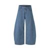 Jiamu Calle Principal Americana Pantalones Casuales Holgados Rayados Tipo Hoz Unisex Pierna Ancha Suelta Silueta Neutra Pantalones Caídos