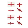 Adesivos de Tatuagem à Prova d'Água Temáticos da Inglaterra para Cruzamento de Fronteiras, Fáceis de Aplicar, Roupas Personalizadas, Maquiagem Atmosférica, Adesivos de Apoio a Fãs