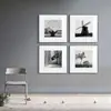 Fotografía en blanco y negro combinación pintura decorativa arte de nicho modelo de habitación dormitorio famoso estudio cafetería oficina mural