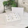 Serie Dijia Lirio de los Valles de la Suerte Seis Tazones y Seis Cucharas Set para el Hogar Tazón de Arroz de Porcelana de Hueso Regalo Moderno Casual para Inauguración de Casa