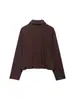 Exportación Transfronteriza Ropa Europea y Americana Otoño 2025 Nuevo Retro Solapa Moda Plisado Terciopelo Chaqueta de Piloto Chaqueta para Mujer