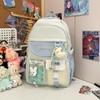Mochilas Escolares de Gran Capacidad para Estudiantes de Secundaria y Preparatoria, Mochilas de Aspecto Sofisticado y Color Block Lindo, Mochilas de Viaje para Estudiantes Modernas y Versátiles