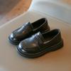 Zapatos de vestir sencillos para niños, Zapatos pequeños de cuero para niños, Zapatos pequeños de cuero de color liso estilo británico de verano para niños, Zapatos para niños medianos y grandes 3-12