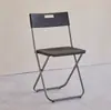 Silla Plegable Doméstica de Plástico Silla de Comedor Sencilla para Dormitorio con Respaldo Taburete Silla para Oficina y Computadora Silla para Exposiciones y Capacitación Venta al por Mayor