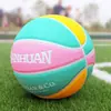 Balón de baloncesto de tres anillos 3V3, tamaño 7, con diseño de patrón de olas, adecuado para juegos en interiores y exteriores, específicamente para entrenamiento 3 contra 3, 3X3, material de PU que absorbe la humedad, balón de baloncesto tamaño 6