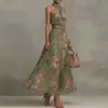 Ropa de mujer transfronteriza europea y americana 2026, vestido casual ajustado, vestido largo elegante y estiloso de línea A