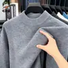 580g Cuello Alto para Hombre Otoño e Invierno Engrosado Talla Grande Prendas de Punto para Hombre Capa Base Cálida Ropa para Hombre