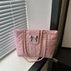 Bolso de Hombro de Cadena Romboidal Suave de Alta Calidad Bolso Tote de Gran Capacidad 2024 Nuevo Moderno Versátil Bolso Grande