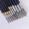 Herramientas de Cerámica Palosanto Punzón de Doble Punta Hecho a Mano DIY Herramienta de Perforación de Acero Inoxidable para Teteras de Arcilla Púrpura y Arcilla