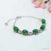 Pulseira de Calcedônia Verde Natural Guan Yu Contas de Ágata de Gelo Fábrica de Joias Atacado Dropshipping S2102804
