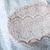 Tela de encaje Flores Cortadas Delgada Suave Moda Vestido de Boda Cortina Tela de Fondo Accesorios Hecho a Mano DIY Tela